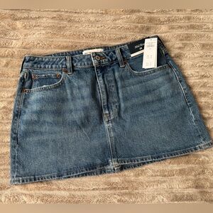 Abercrombie Curve Love Denim Mini Skirt